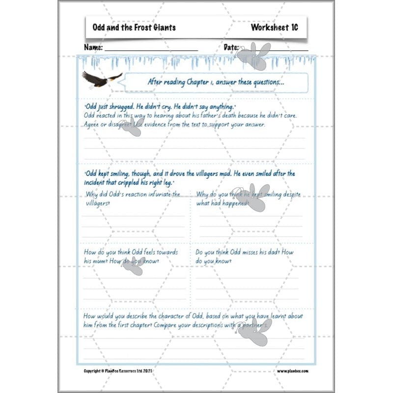 PlanBee Odd and the Frost Giants Planning Pack | KS2 English lessons