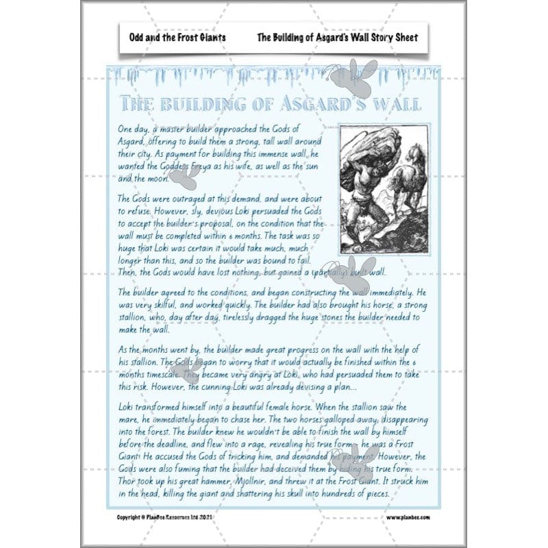 PlanBee Odd and the Frost Giants Planning Pack | KS2 English lessons