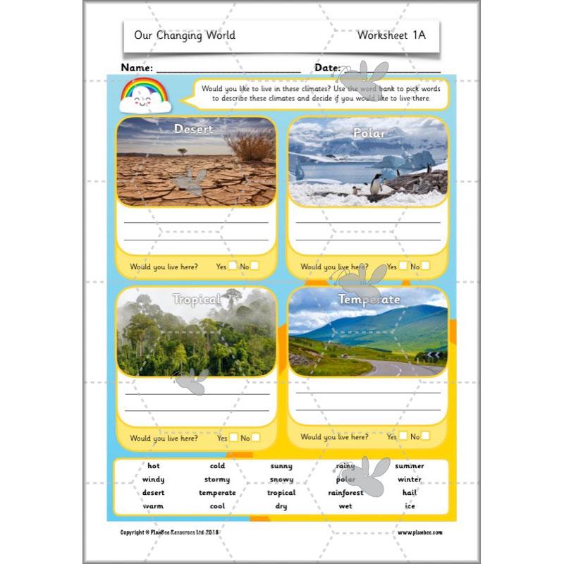 PlanBee Our Changing World KS1 ESR Lessons by PlanBee