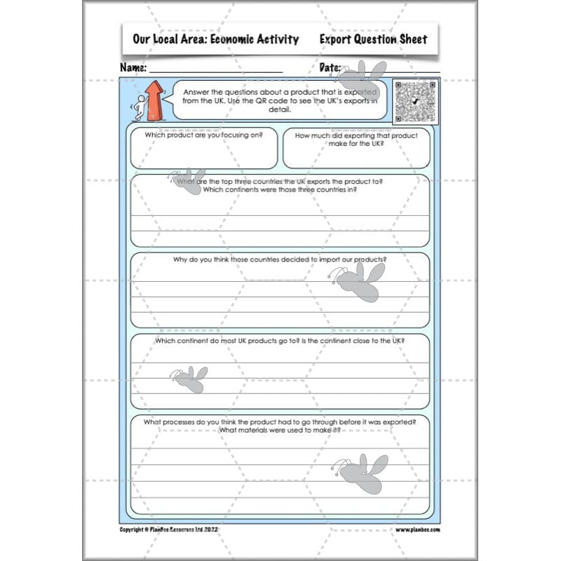 PlanBee Our Local Area: Geography Planning and Resources for Year 6