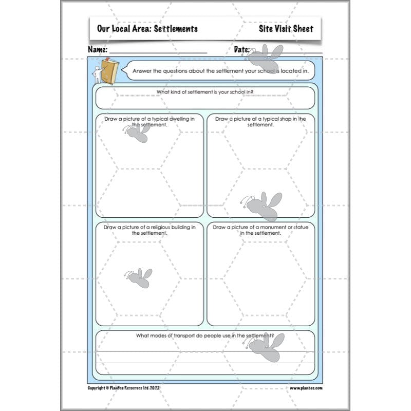 PlanBee Our Local Area: Geography Planning and Resources for Year 6