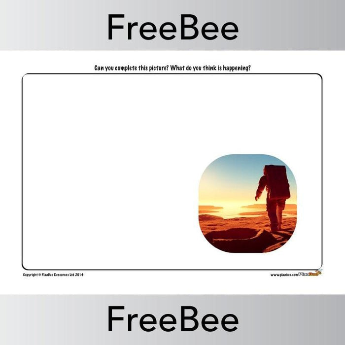 PlanBee Outer Space 'Finish the Picture' | PlanBee FreeBees
