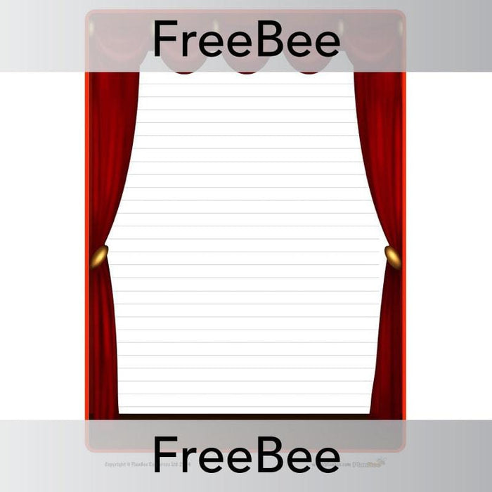 PlanBee Theatre Writing Frame | PlanBee FreeBees