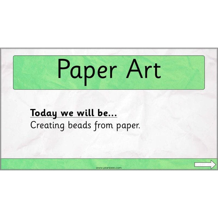 PlanBee Paper Art Lesson - KS1 Art Lesson from PlanBee
