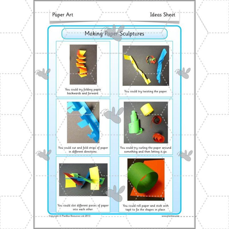 Paper Art Lesson KS1 Art Lesson from PlanBee