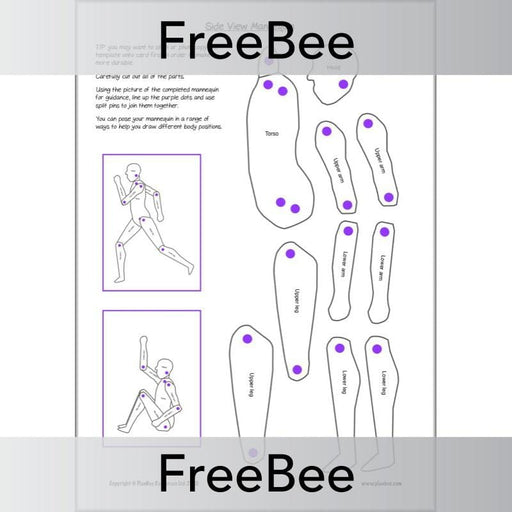 PlanBee Free Paper Mannequin Templates by PlanBee