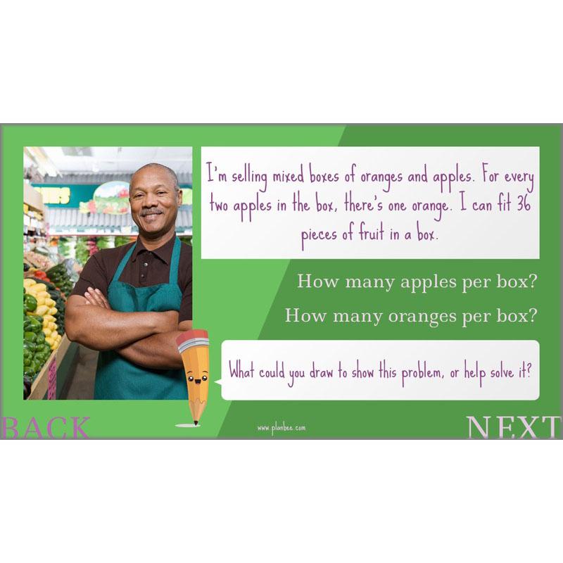 PlanBee Parts and Percentages: Year 6 ratio and proportion