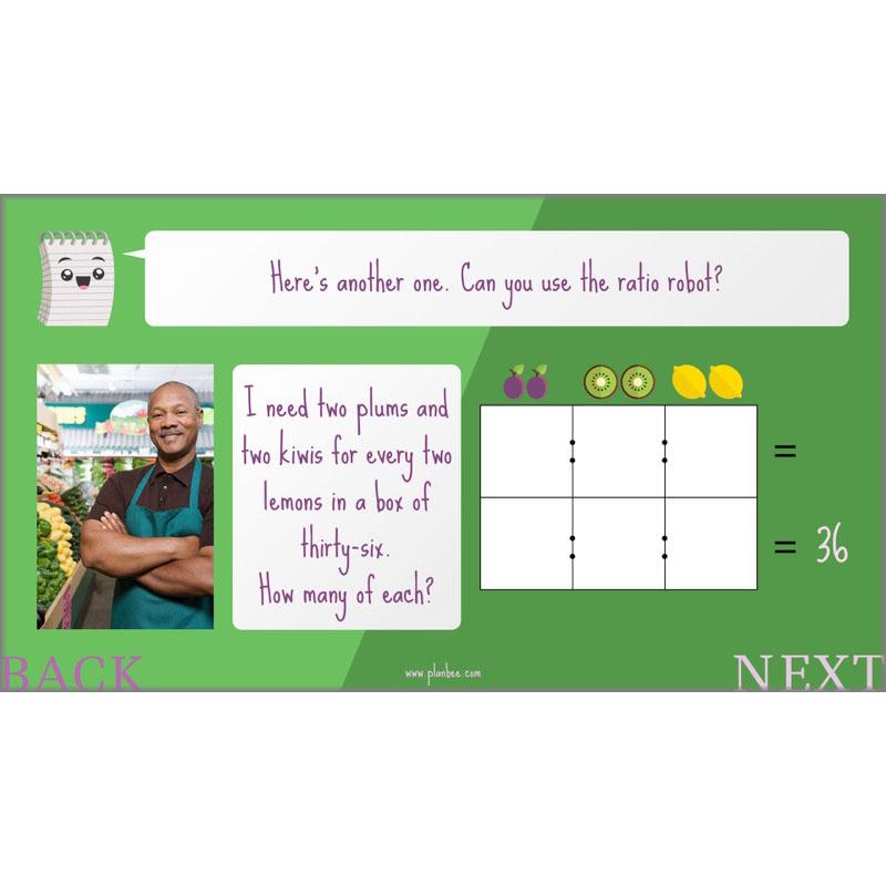 PlanBee Parts and Percentages: Year 6 ratio and proportion