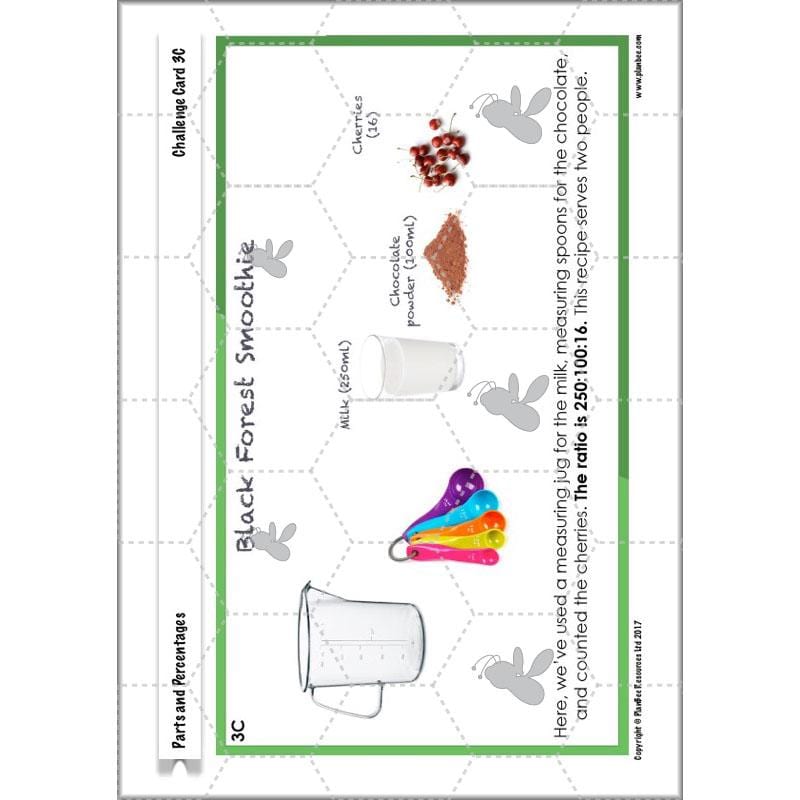 PlanBee Parts and Percentages: Year 6 ratio and proportion