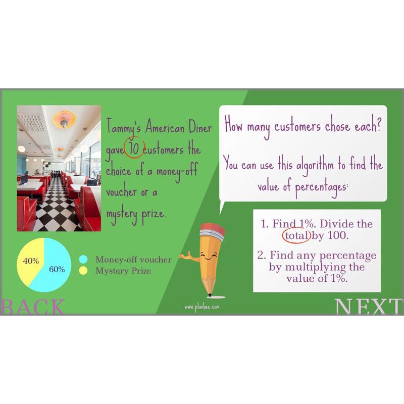 PlanBee Parts and Percentages: Year 6 ratio and proportion