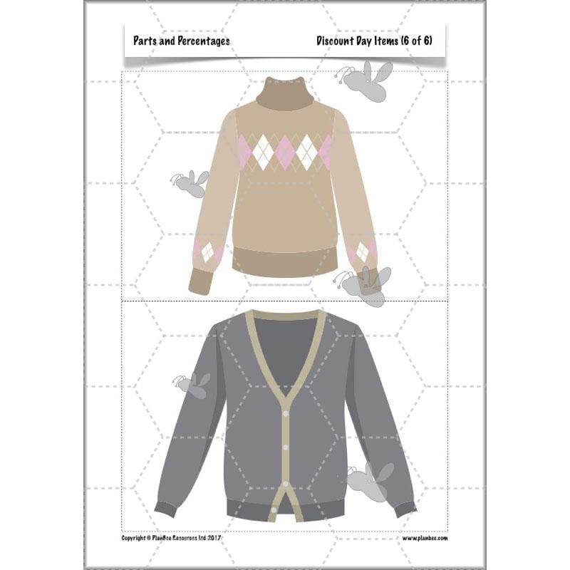 PlanBee Parts and Percentages: Year 6 ratio and proportion