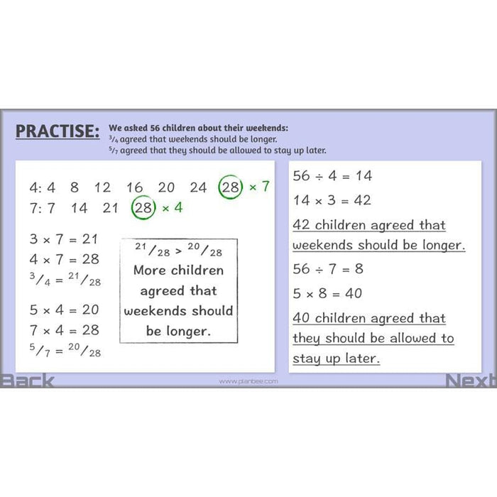 PlanBee Parts and Proportion: ratio KS2 Maths lesson planning