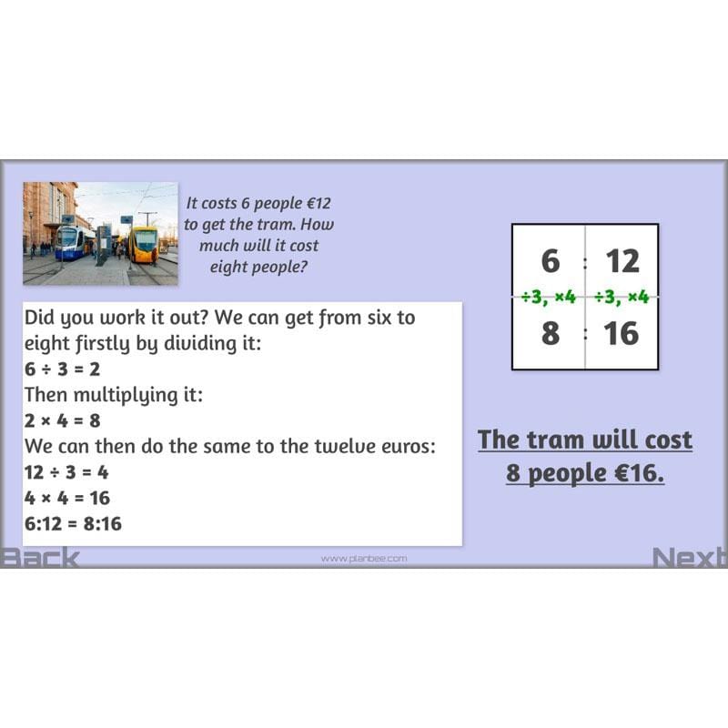 PlanBee Parts and Proportion: ratio KS2 Maths lesson planning