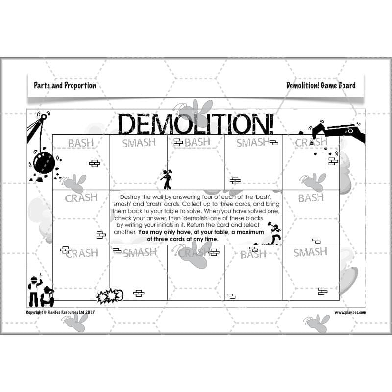PlanBee Parts and Proportion: ratio KS2 Maths lesson planning