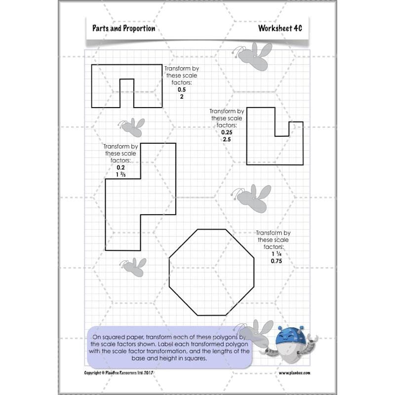 PlanBee Parts and Proportion: ratio KS2 Maths lesson planning