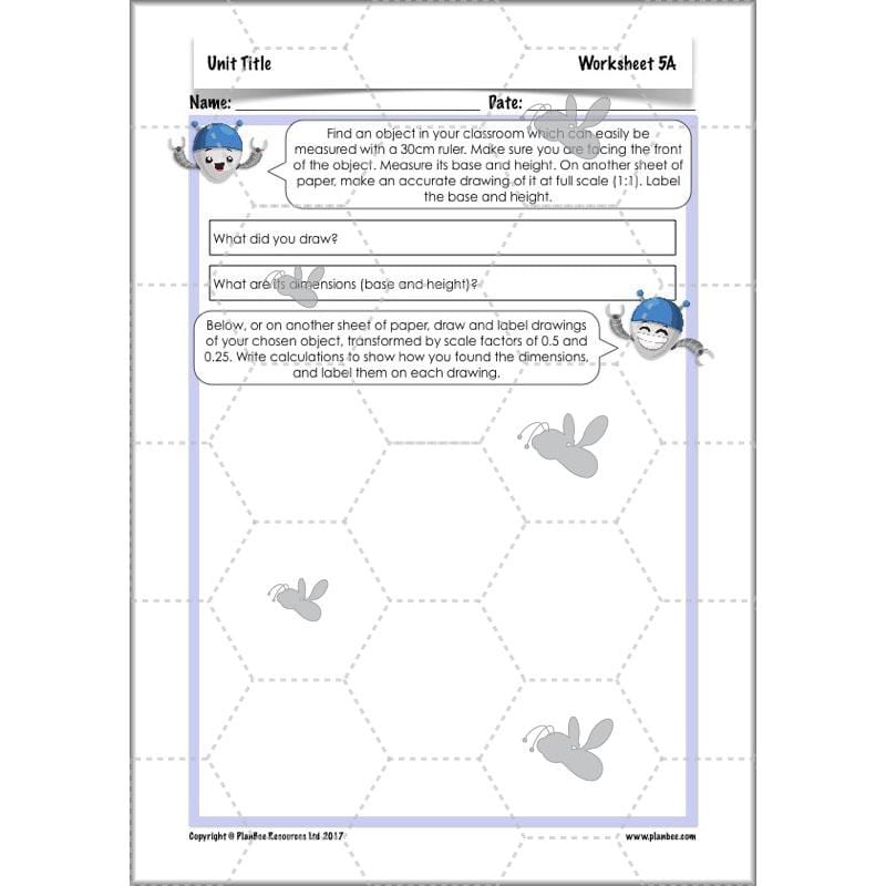 PlanBee Parts and Proportion: ratio KS2 Maths lesson planning