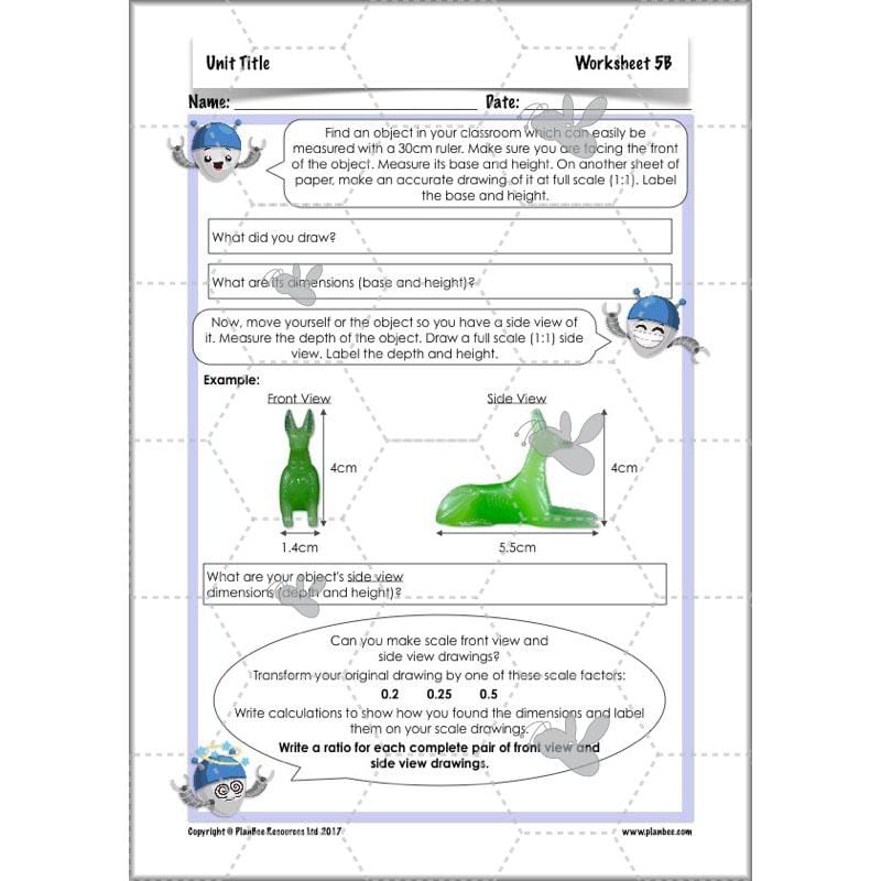 PlanBee Parts and Proportion: ratio KS2 Maths lesson planning