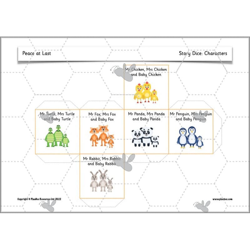 PlanBee Peace at Last Activities KS1 Planning | Year 1 English lessons