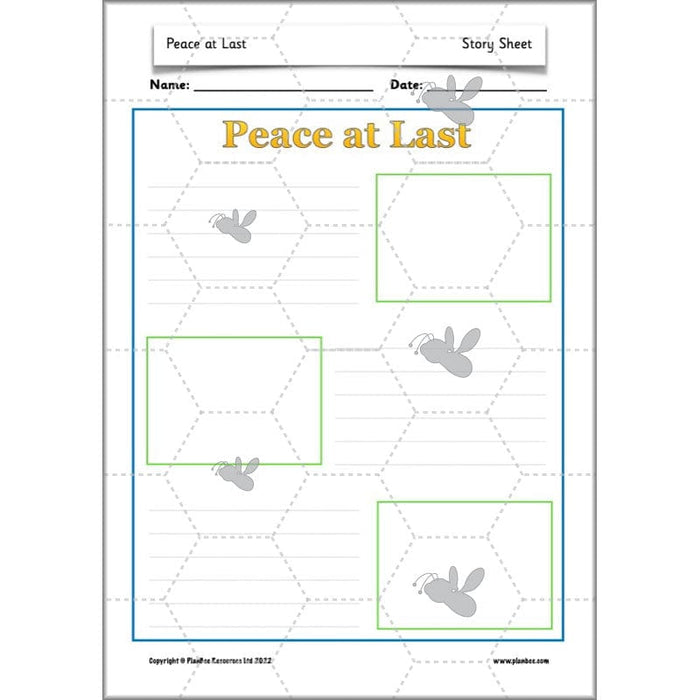 PlanBee Peace at Last Activities KS1 Planning | Year 1 English lessons