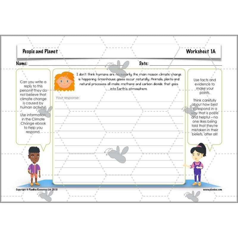 PlanBee People and Planet Climate Change KS2 | PlanBee