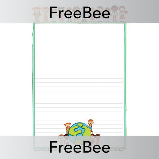 PlanBee People of the World Writing Frame | PlanBee FreeBees
