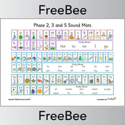 PlanBee Free Phonics Sound Mat Pack | Phonic Resource by PlanBee