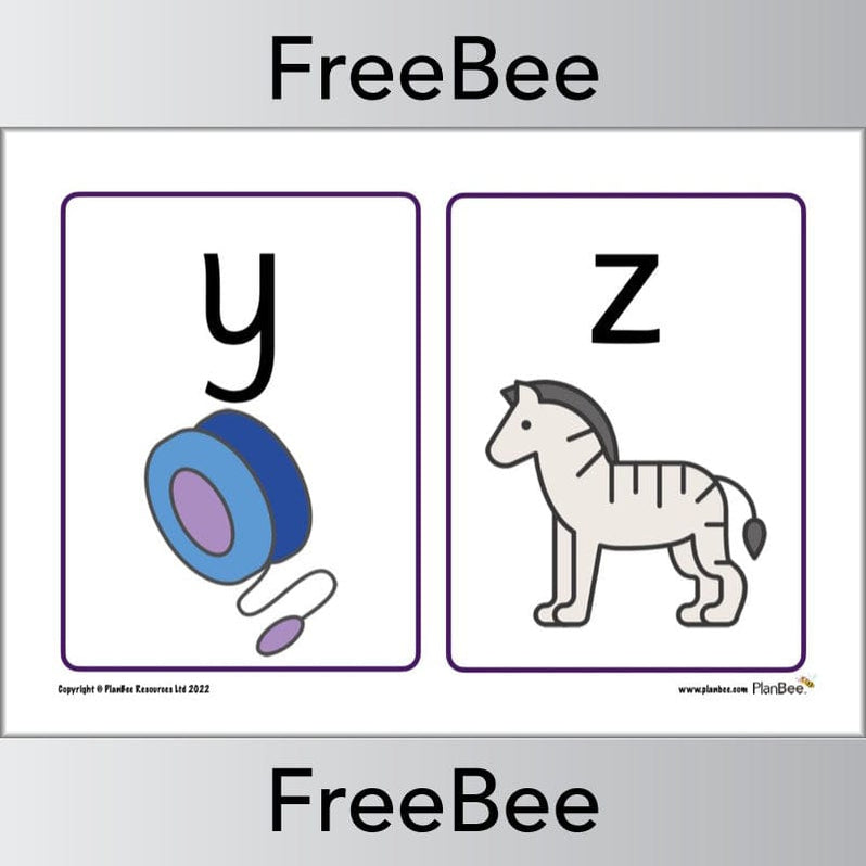 Free Printable Phonics Flashcards By PlanBee