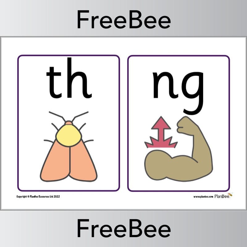 Free Phase 3 Printable Phonics Flashcards by PlanBee