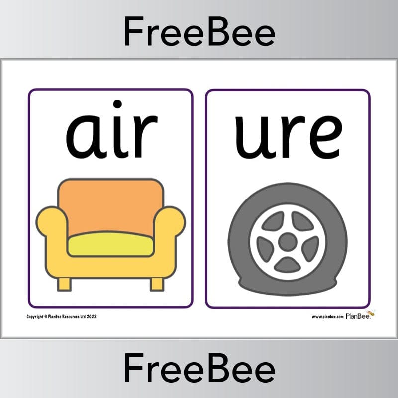 Free Phase 3 Printable Phonics Flashcards by PlanBee