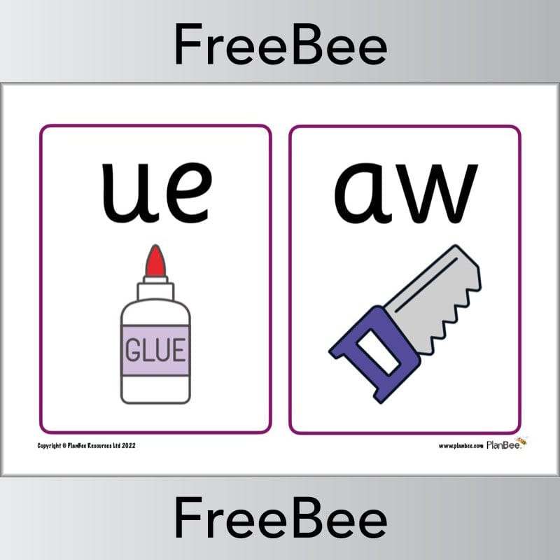 Free Phase 5 Printable Phonics Flashcards by PlanBee