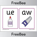 Free Phase 5 Printable Phonics Flashcards by PlanBee