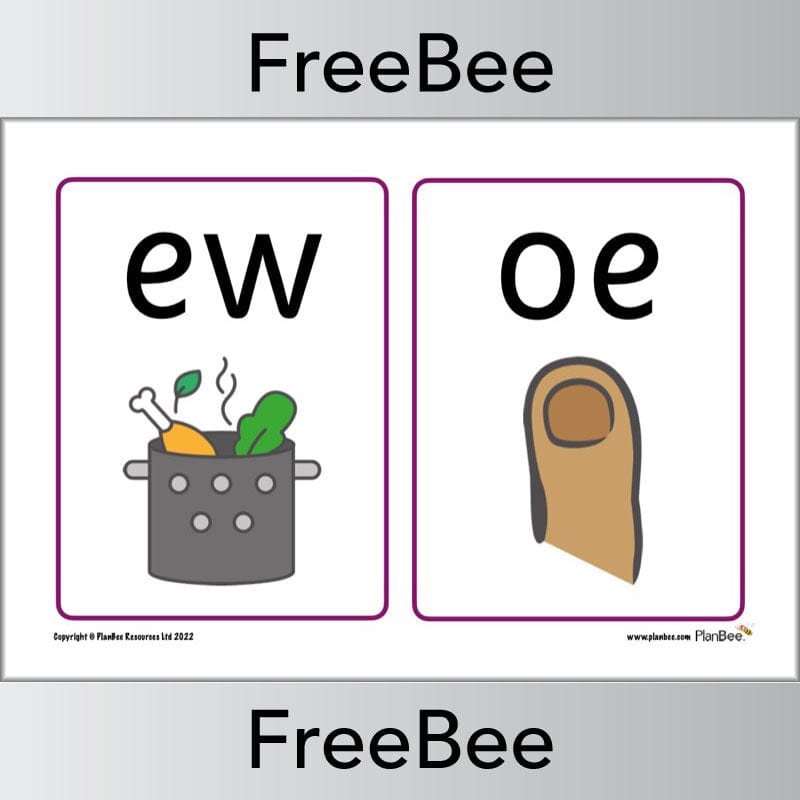 Free Phase 5 Printable Phonics Flashcards by PlanBee