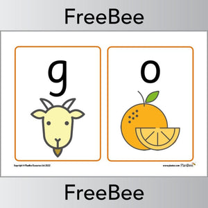 Free Printable Phonics Flashcards By PlanBee