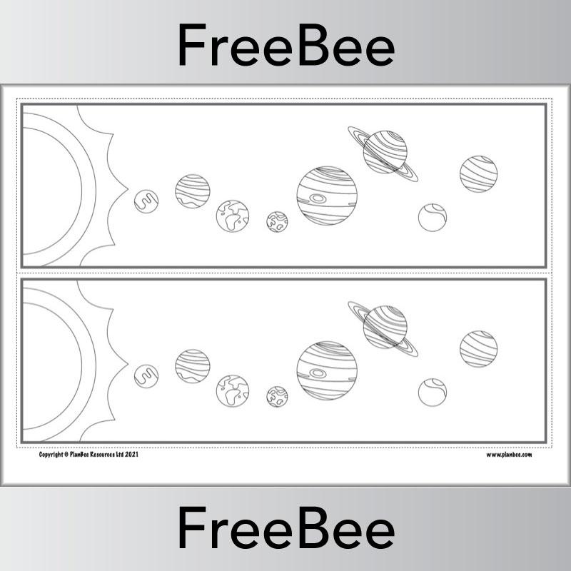 PlanBee FREE Planets in Order Poster by PlanBee