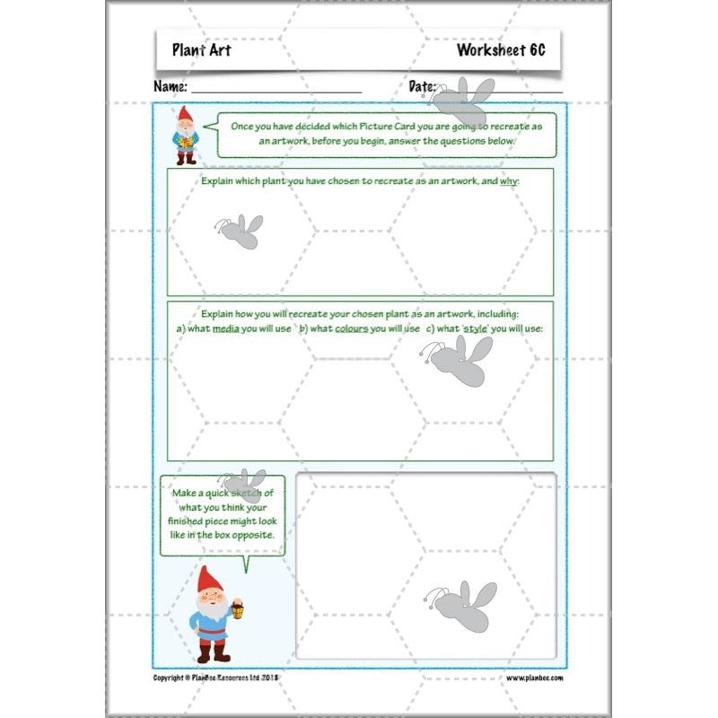 PlanBee Plant Art Lessons Year 3 & Year 4 PlanBee Art scheme of work