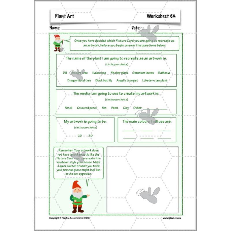 PlanBee Plant Art Lessons Year 3 & Year 4 PlanBee Art scheme of work