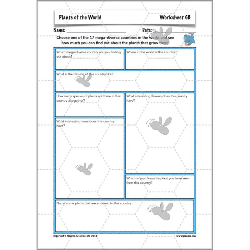 PlanBee Plants of the World: Plants KS2 Geography lessons by PlanBee