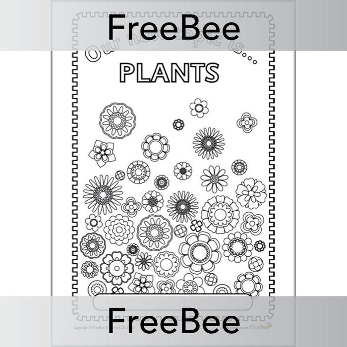 PlanBee FREE Plants Topic Book Cover | Resources by PlanBee