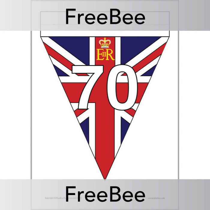 PlanBee FREE Platinum Jubilee Bunting by PlanBee