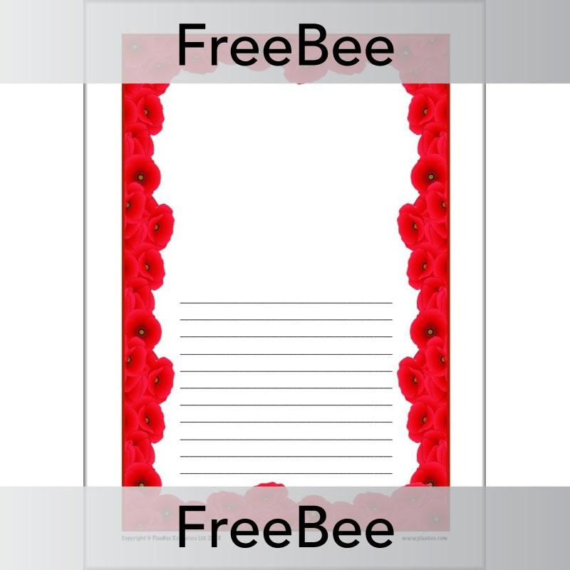 PlanBee Poppy Writing Frames Free Resources by PlanBee