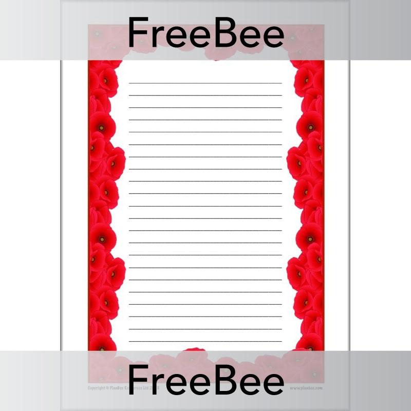 PlanBee Poppy Writing Frames Free Resources by PlanBee