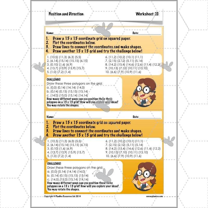 PlanBee Position and Direction Year 4 Maths Lessons | PlanBee
