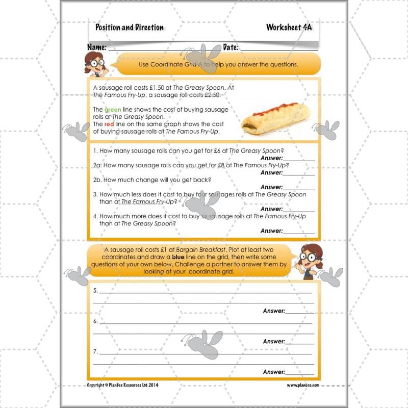 PlanBee Position and Direction Year 4 Maths Lessons | PlanBee