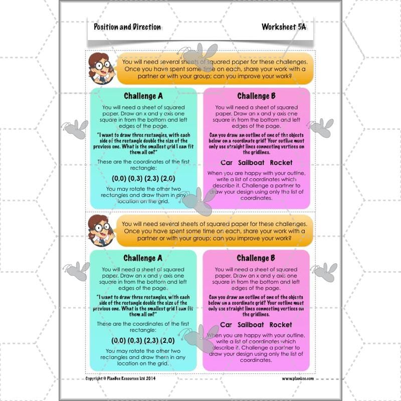 PlanBee Position and Direction Year 4 Maths Lessons | PlanBee