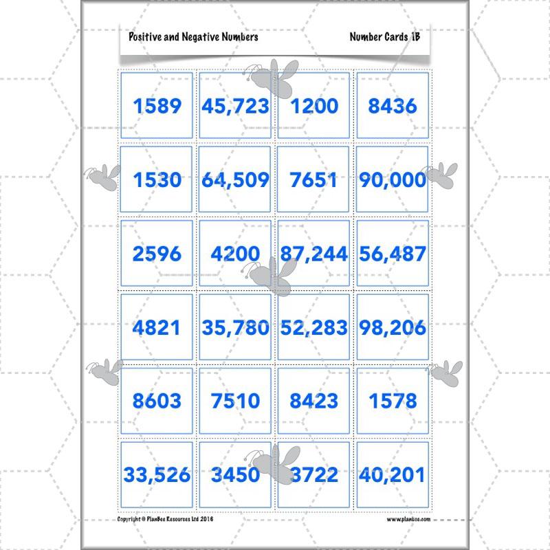 PlanBee Positive and Negative Numbers Year 5 Maths | PlanBee