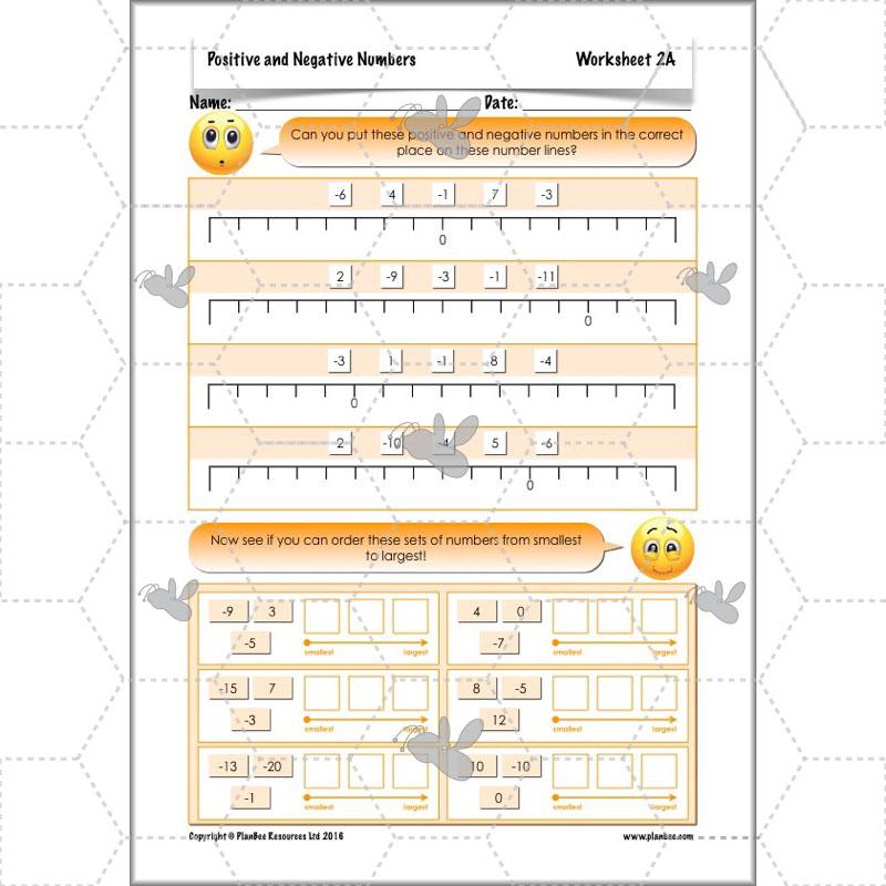 PlanBee Positive and Negative Numbers Year 5 Maths | PlanBee