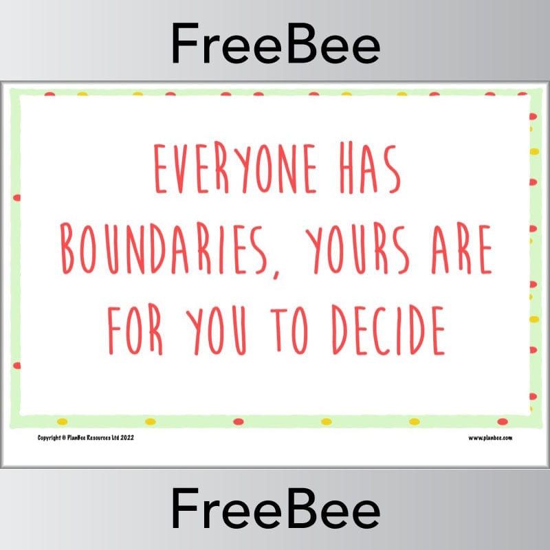 PlanBee FREE Positive Posters for Girls by PlanBee