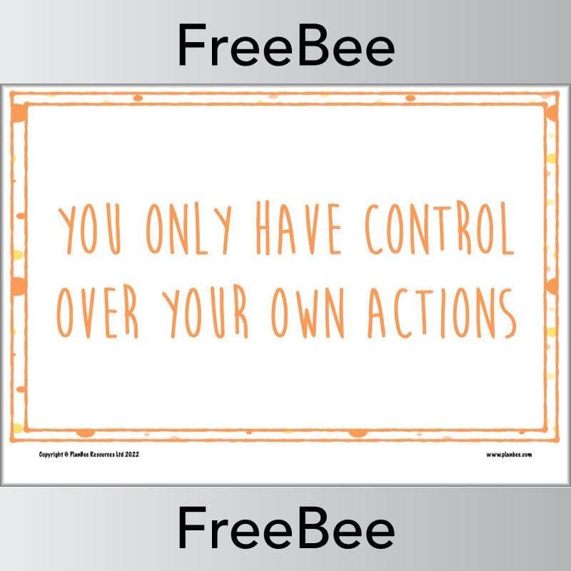 PlanBee FREE Positive Posters for Girls by PlanBee