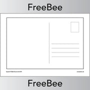 PlanBee Free blank postcard templates for children