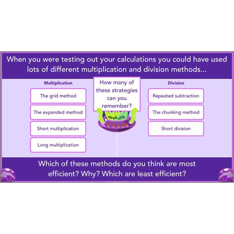 PlanBee Practising Multiplication & Division - Year 6 Maths Lesson Planning